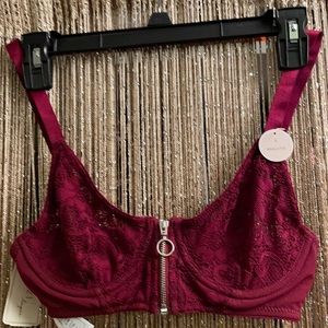 Burgundy Lace Bralette *Brand New*